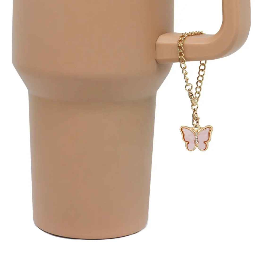 Butterfly Bottle Keychain
