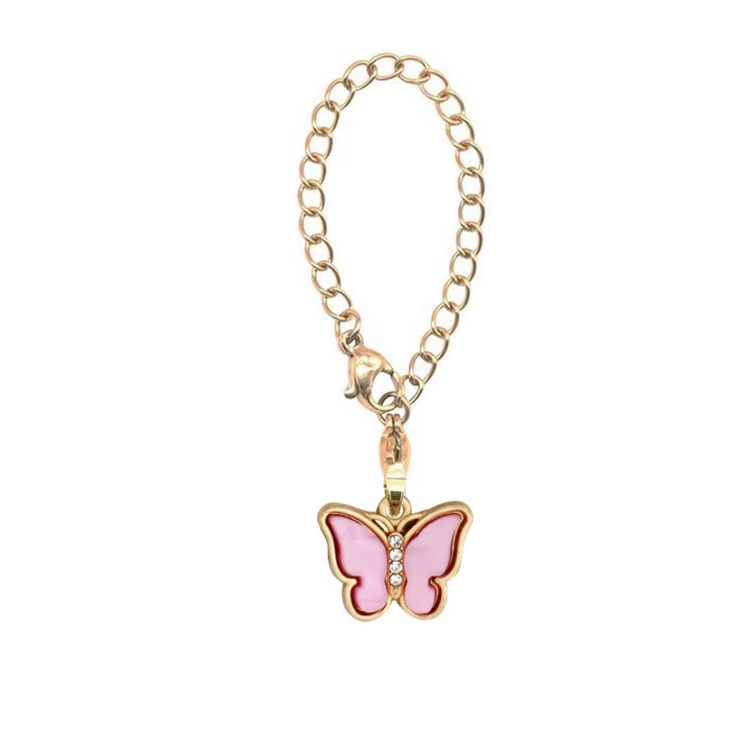 Butterfly Bottle Keychain