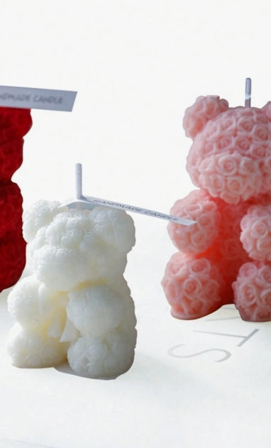 Rose Bear candles