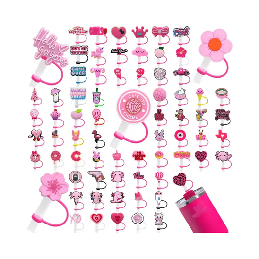 The Pink Collection Straw Toppers